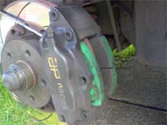 ap caliper brake pad change